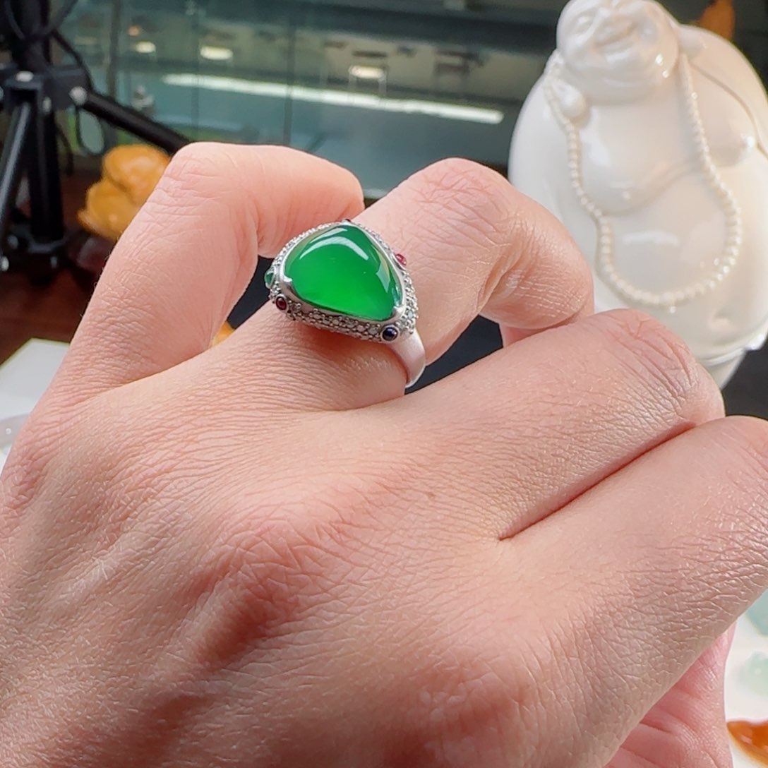 【闪购商品】翡翠颈饰18K金镶嵌堯