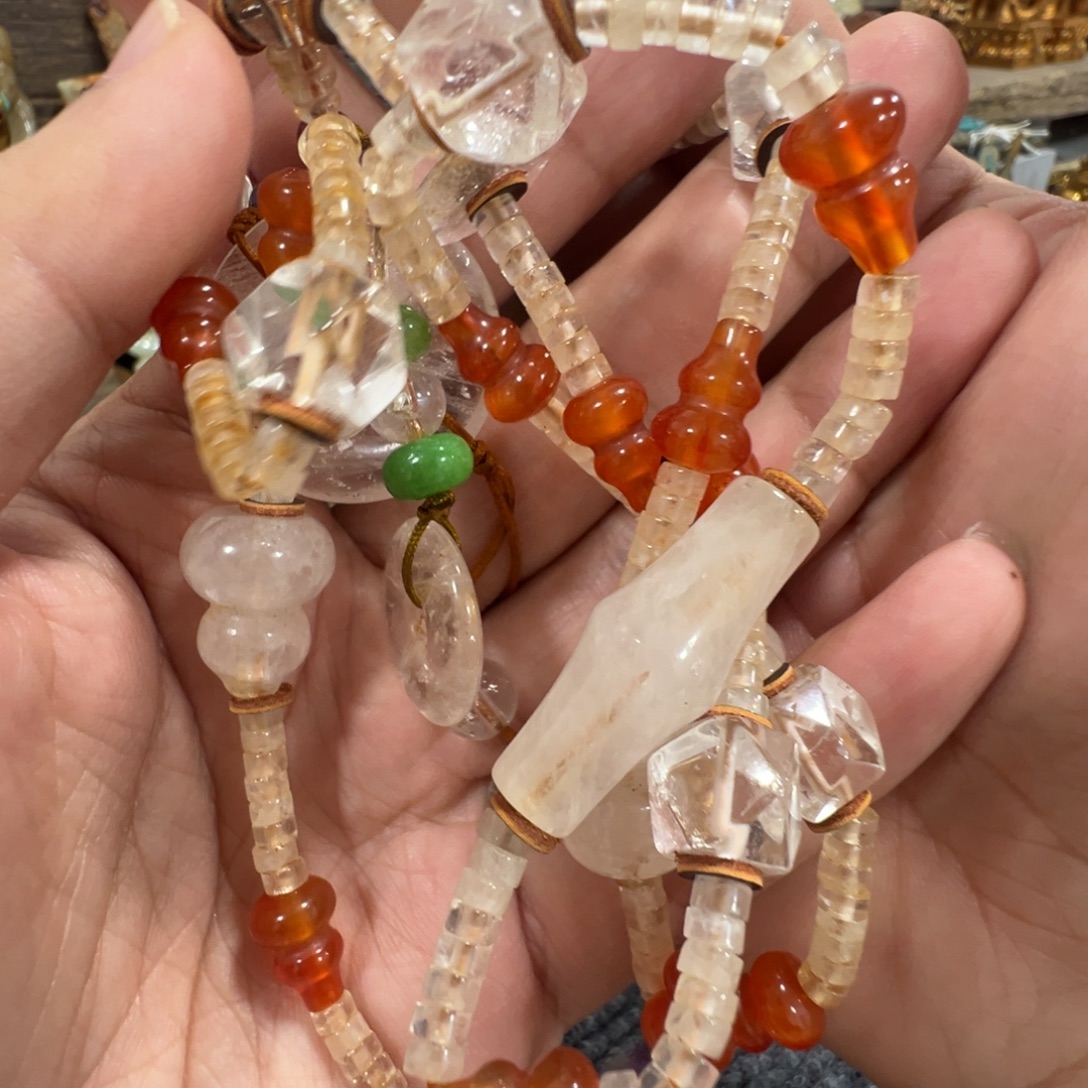 幸***神水晶颈饰未镶嵌水晶摆件水晶摆件