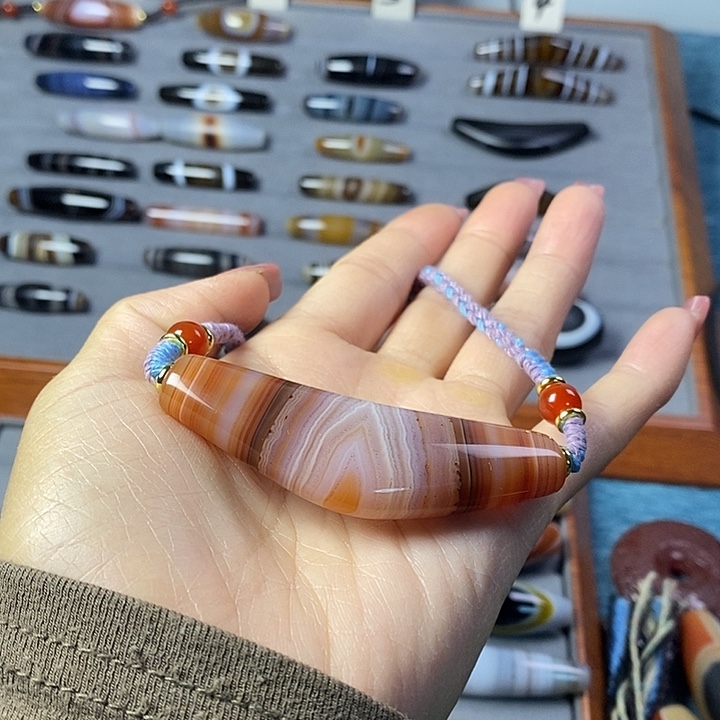 玛瑙/玉髓合金颈饰