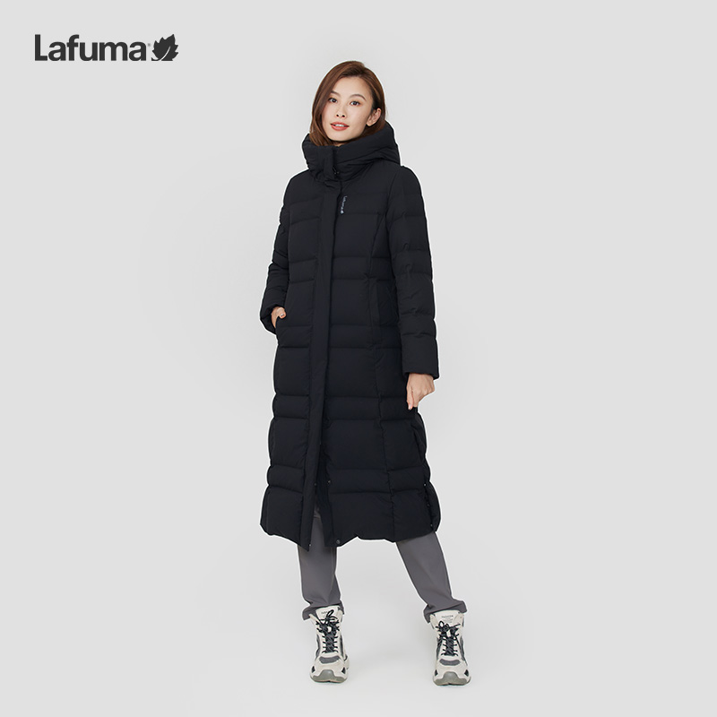 LAFUMA乐飞叶过膝长款防泼水保暖鹅绒羽绒服女防寒外套LFJU4DH10