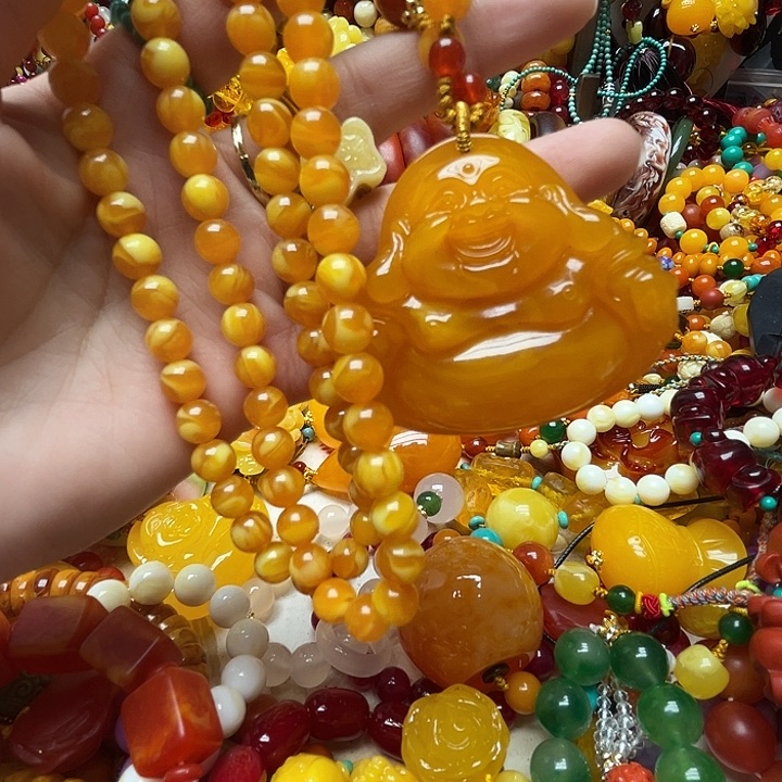 树脂制品2609佛公毛衣链