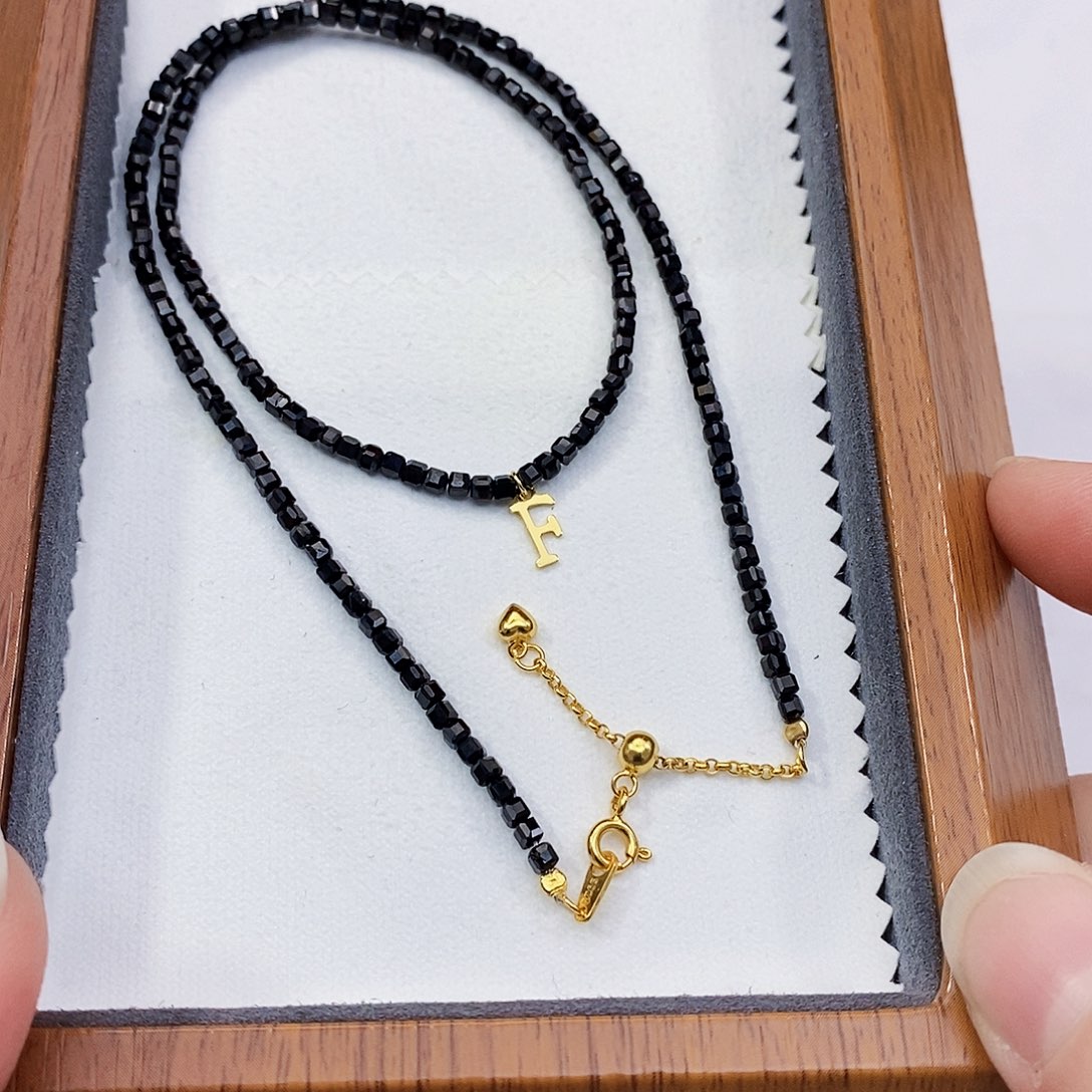 尖晶石特价方切尖晶石项链银S925镶嵌