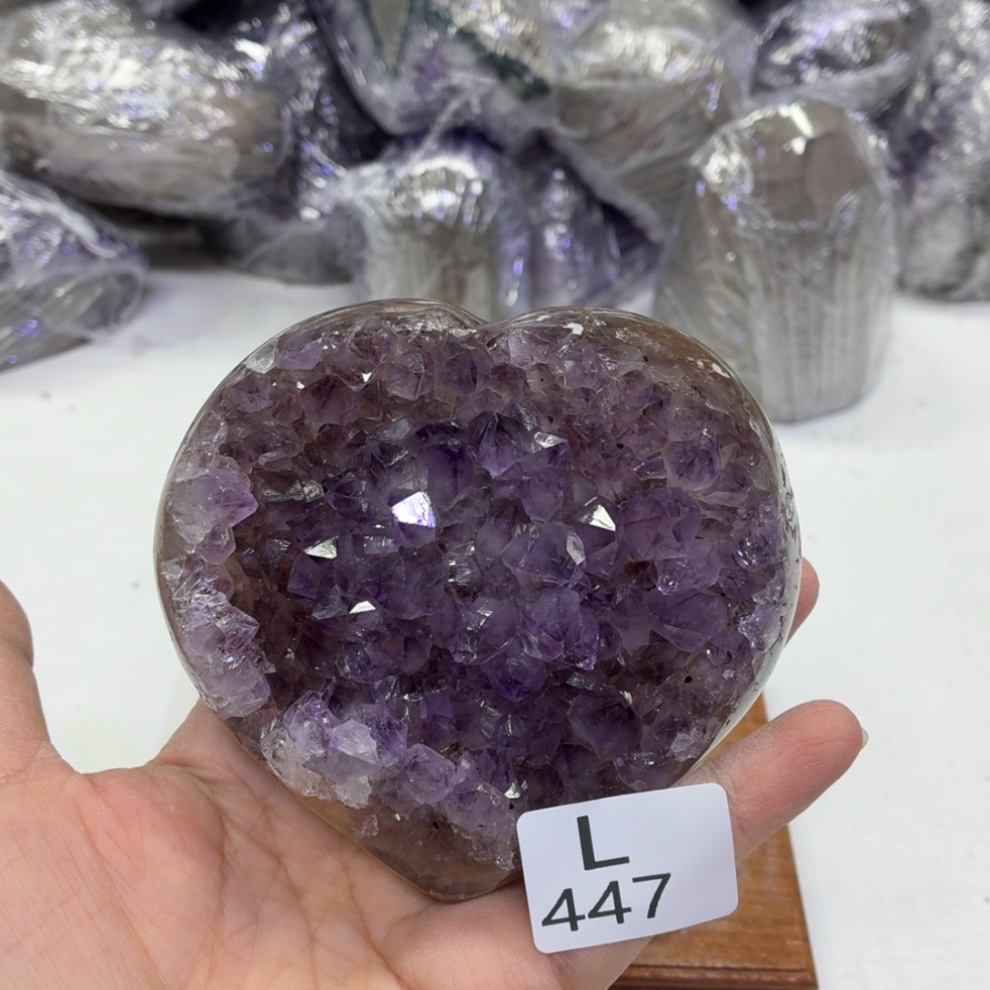 水晶未镶嵌摆件天然紫水晶