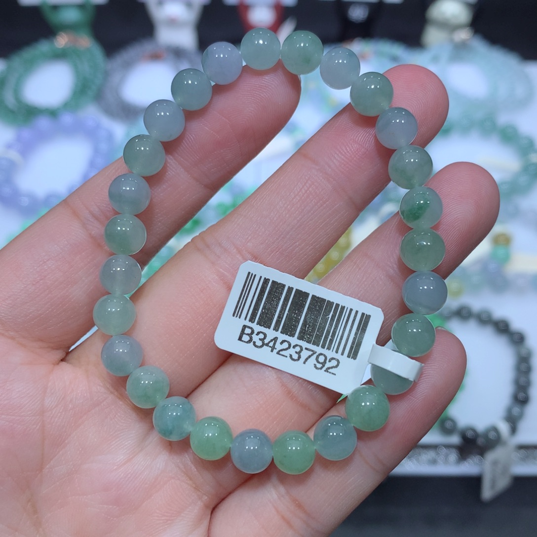 翡翠未镶嵌手串天然