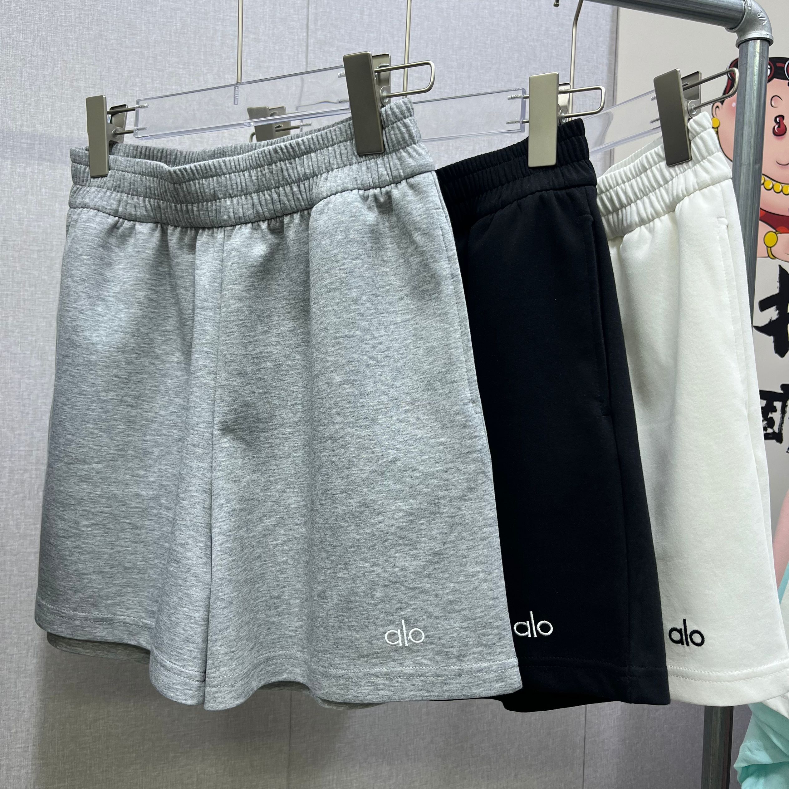 NINE STEPS女士字母简约短裤女  厂家直飞