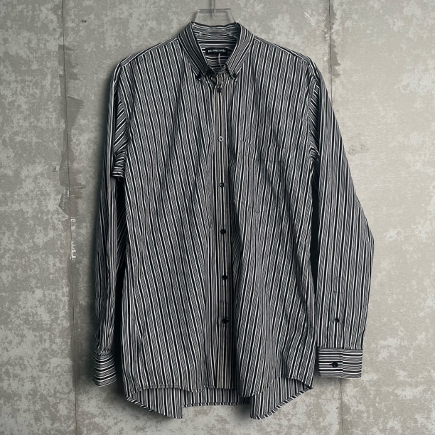 未使用 WE11 DONE 37*1/巴黎世家/背后字母条纹衬衫/12670