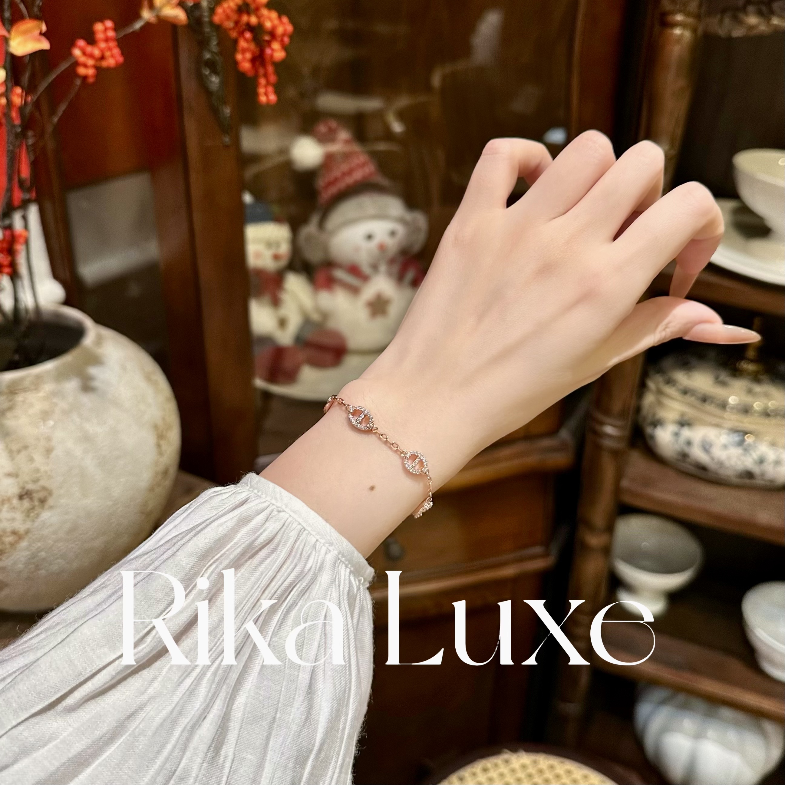 铜合金手链 镀K金高定猪猪鼻系列 轻奢气质时尚百搭不掉色手链