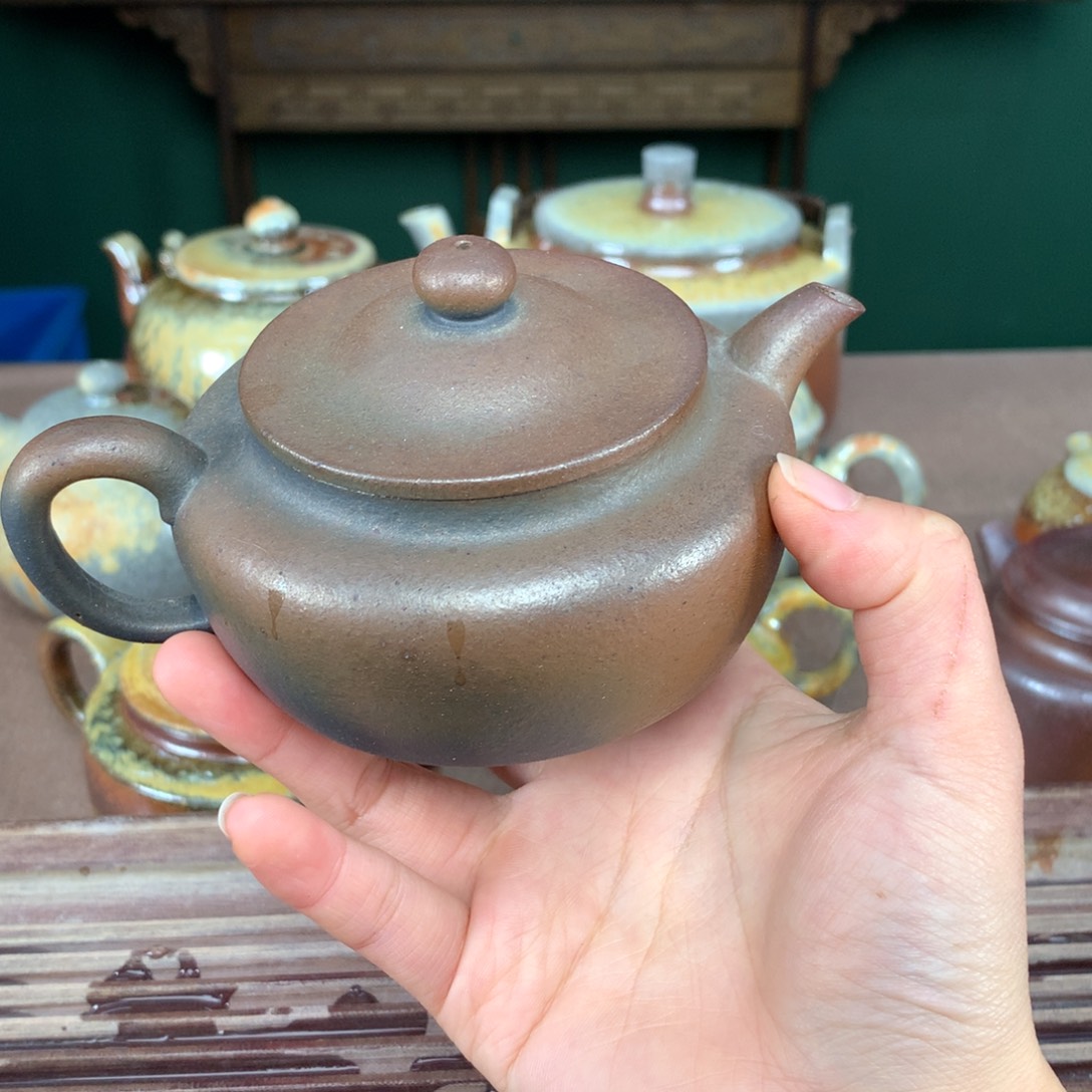 紫砂茶壶纯自然柴烧