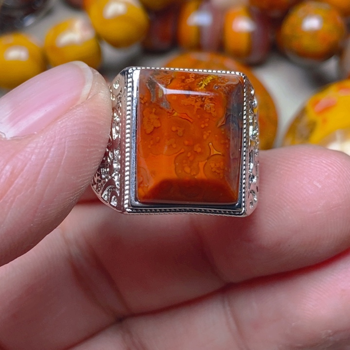 晨***曦玛瑙/玉髓未镶嵌戒指