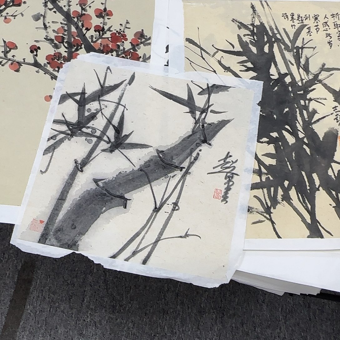 景***行国画郑志超精品软片3张