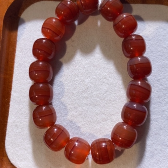 兰***学玛瑙/玉髓未镶嵌手链