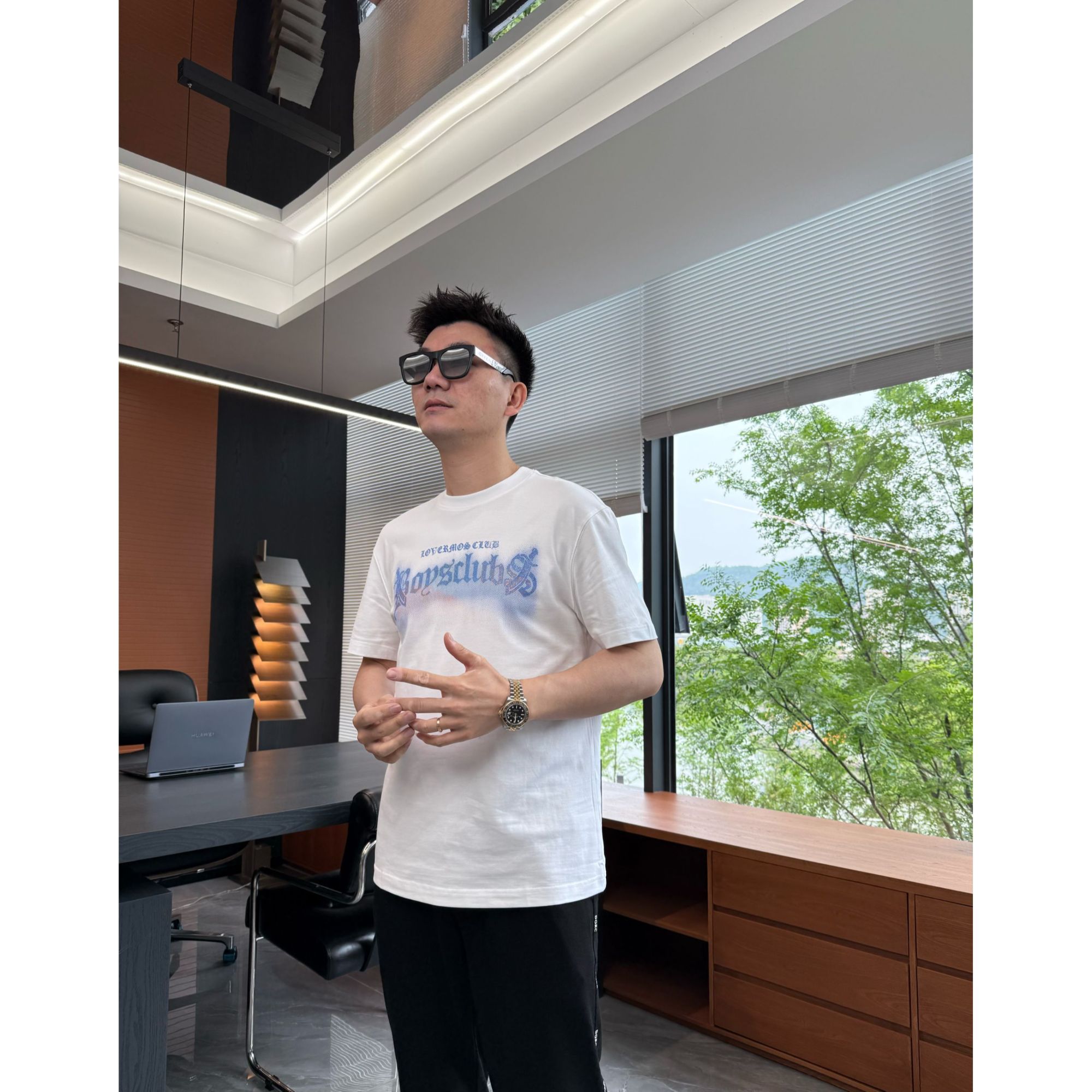 MANS名店-2025夏季新款休闲时尚男士T恤-MOS-8323