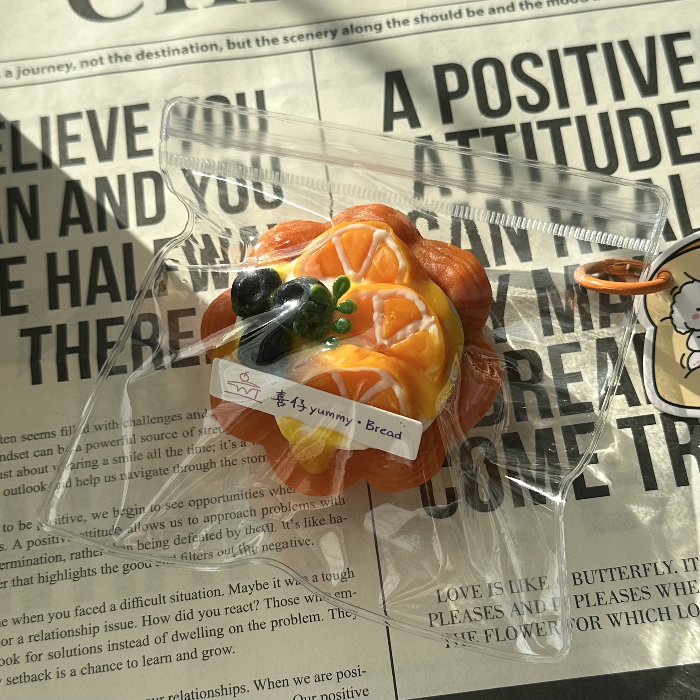 活动场 预售【鲜橙蛋挞】喜仔yummy原创硅胶捏捏解压玩具生日礼物