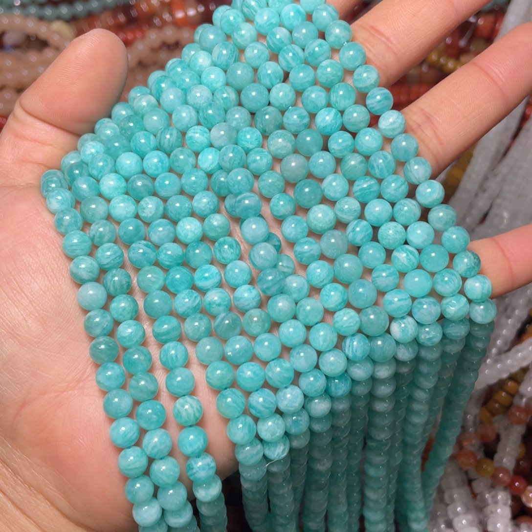 查罗石珠宝半成品合金天河6mm