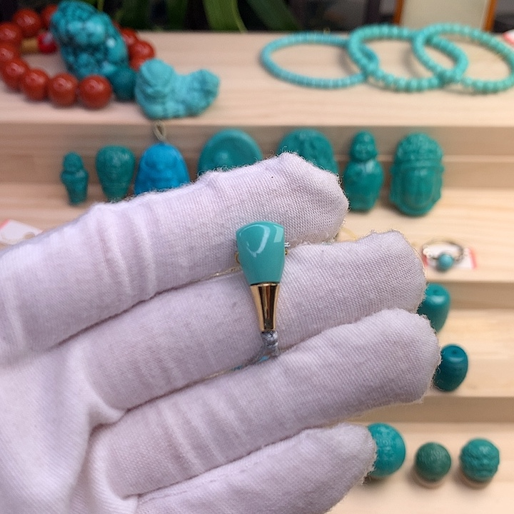 绿松石珠宝半成品未镶嵌