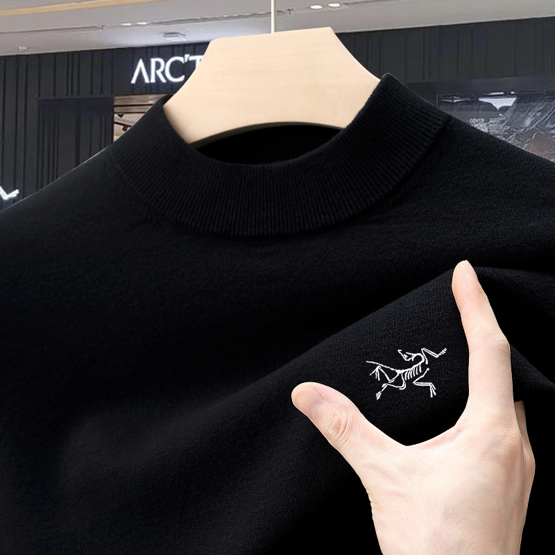 【限购2单·100%山羊绒】秋冬男士精纺羊绒针织衫商务休闲可机洗毛衣