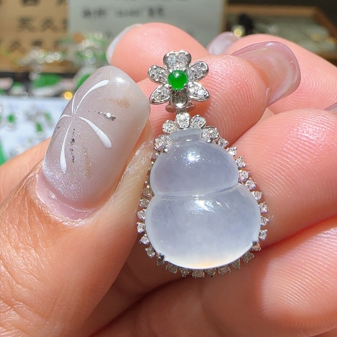 【闪购商品】翡翠颈饰18K金镶嵌缅甸