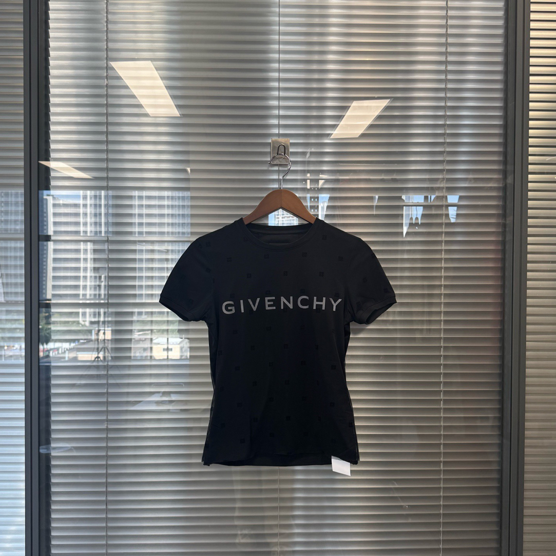 99新 Givenchy/纪梵希 层叠短袖T恤女款黑色 99新 s码 #ll6604
