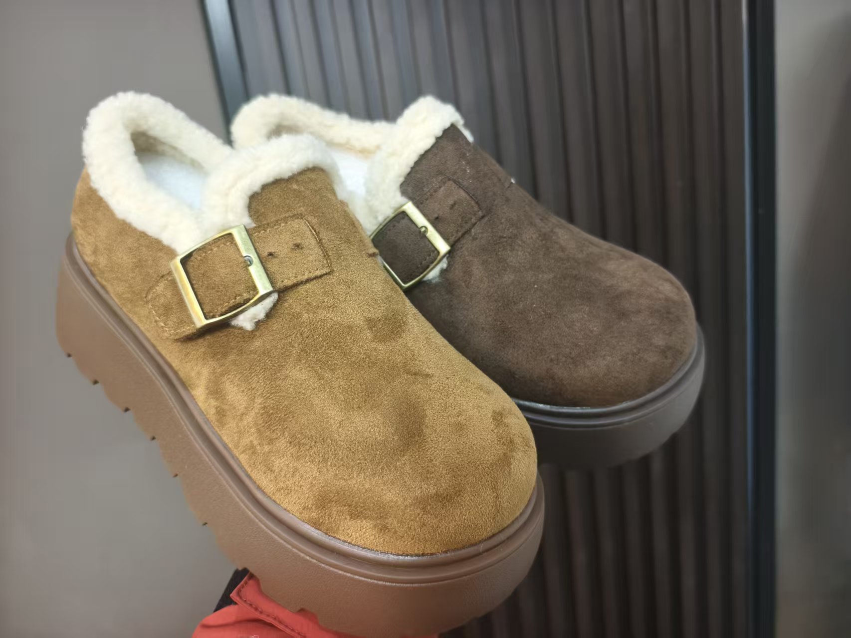 9208-2 休闲风勃肯鞋秋冬雪地靴棉鞋 F68三楼