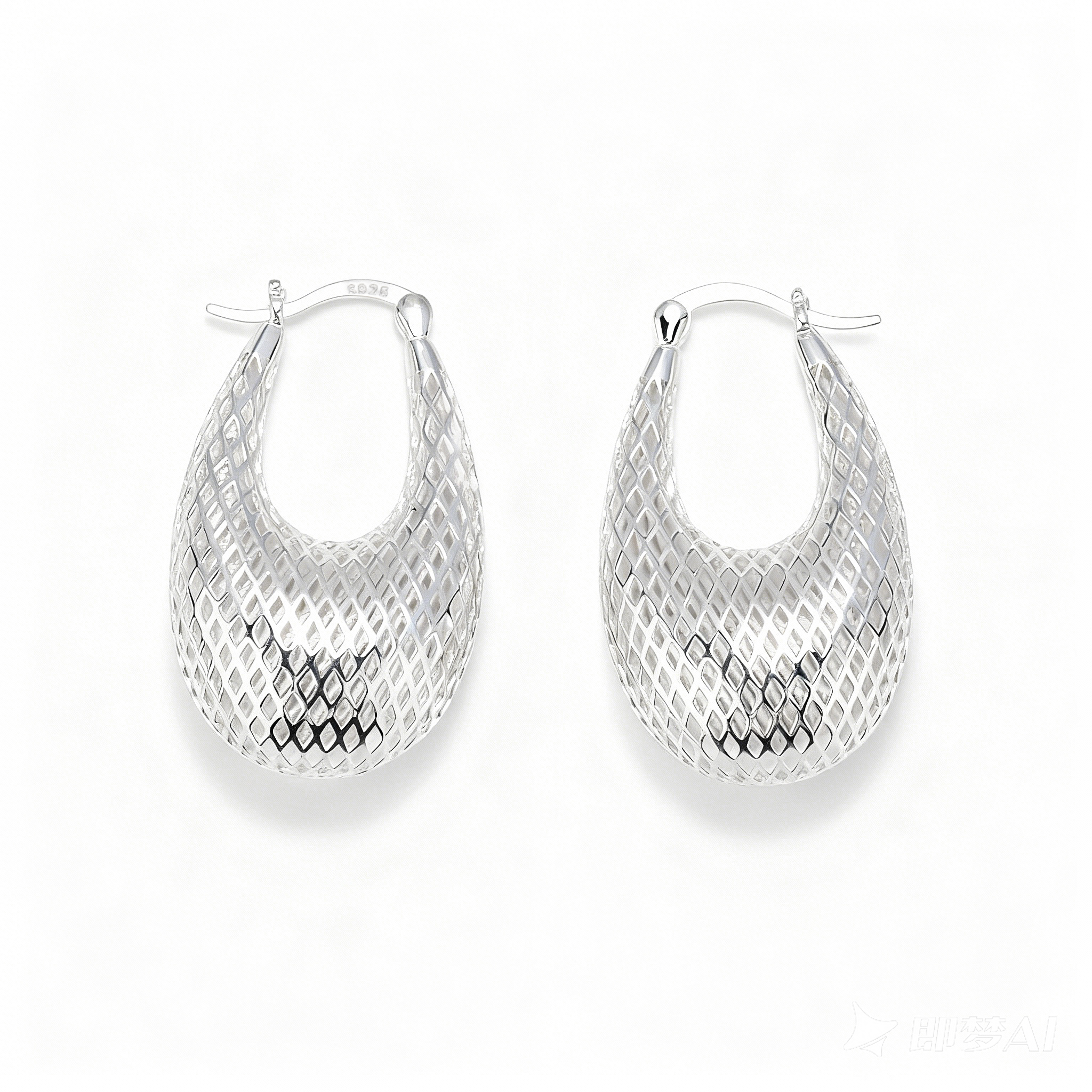 925银耳饰 MGS曼古银925银轻奢小众设计耳环 约5.23g M0325514000