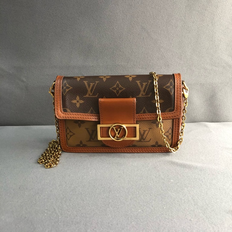 95新 LouisVuitton/路易威登 拾锦奢品 LV老花达芙妮链条单肩包