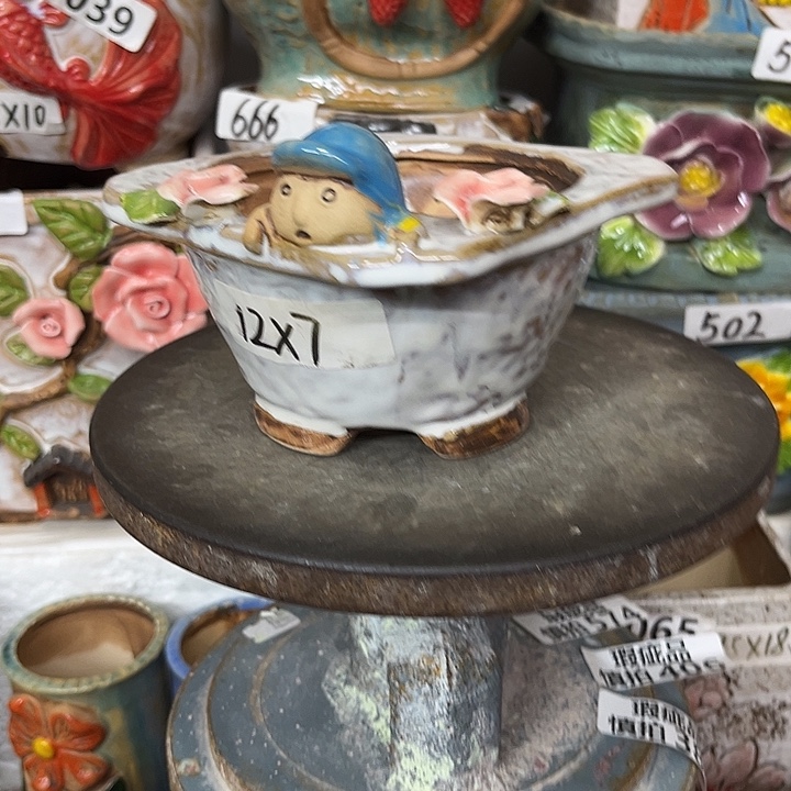 粗陶材质多肉花盆