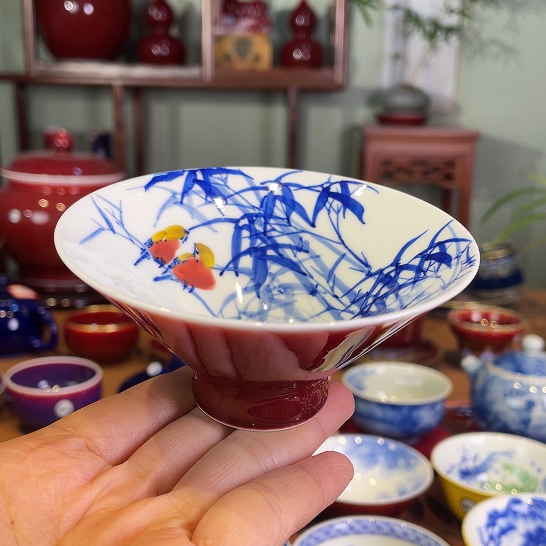 清欢雅玩原矿郎红内绘