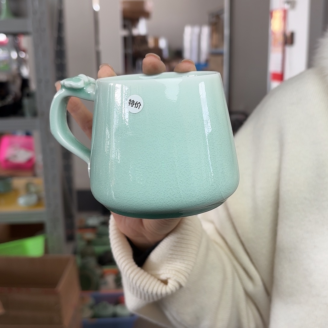 龙泉云间青瓷小米茶器