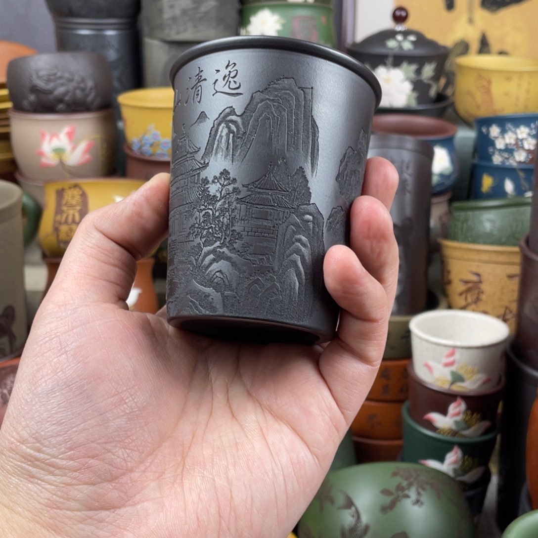 紫砂茶杯紫砂茶杯