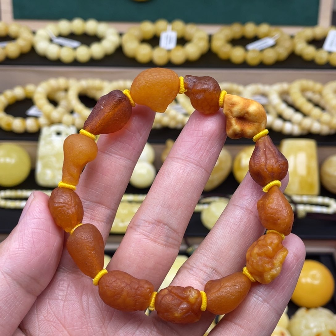 琥珀裸石未镶嵌琥珀蜜蜡