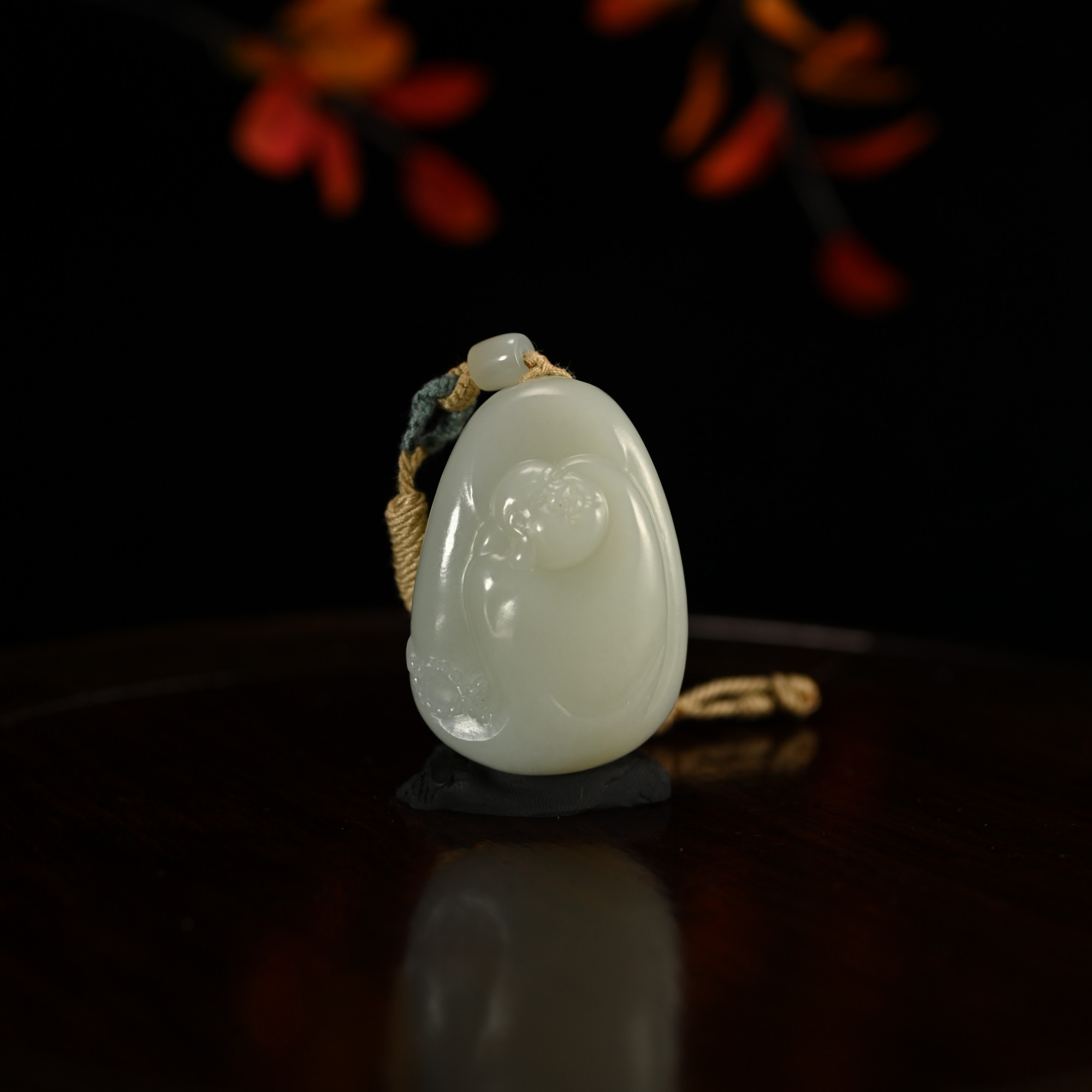 LOT8845和田玉弥勒佛挂件/杭拍