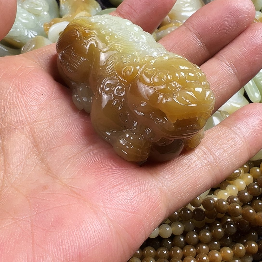 可***可和田玉未镶嵌吊坠(不含链)