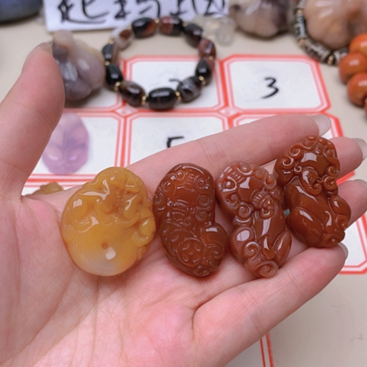 【闪购商品】未镶嵌玛瑙/玉髓珠宝半成品胡*满