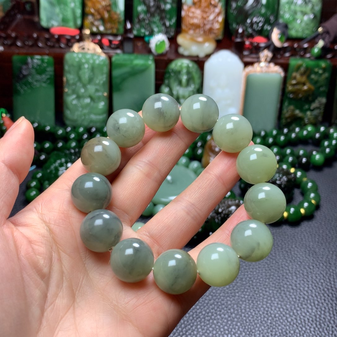 和田玉手串未镶嵌