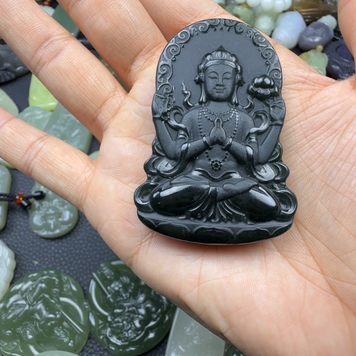 和田玉未镶嵌颈饰