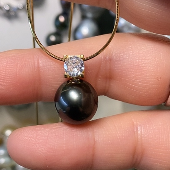 海水珍珠颈饰银S925镶嵌11.35