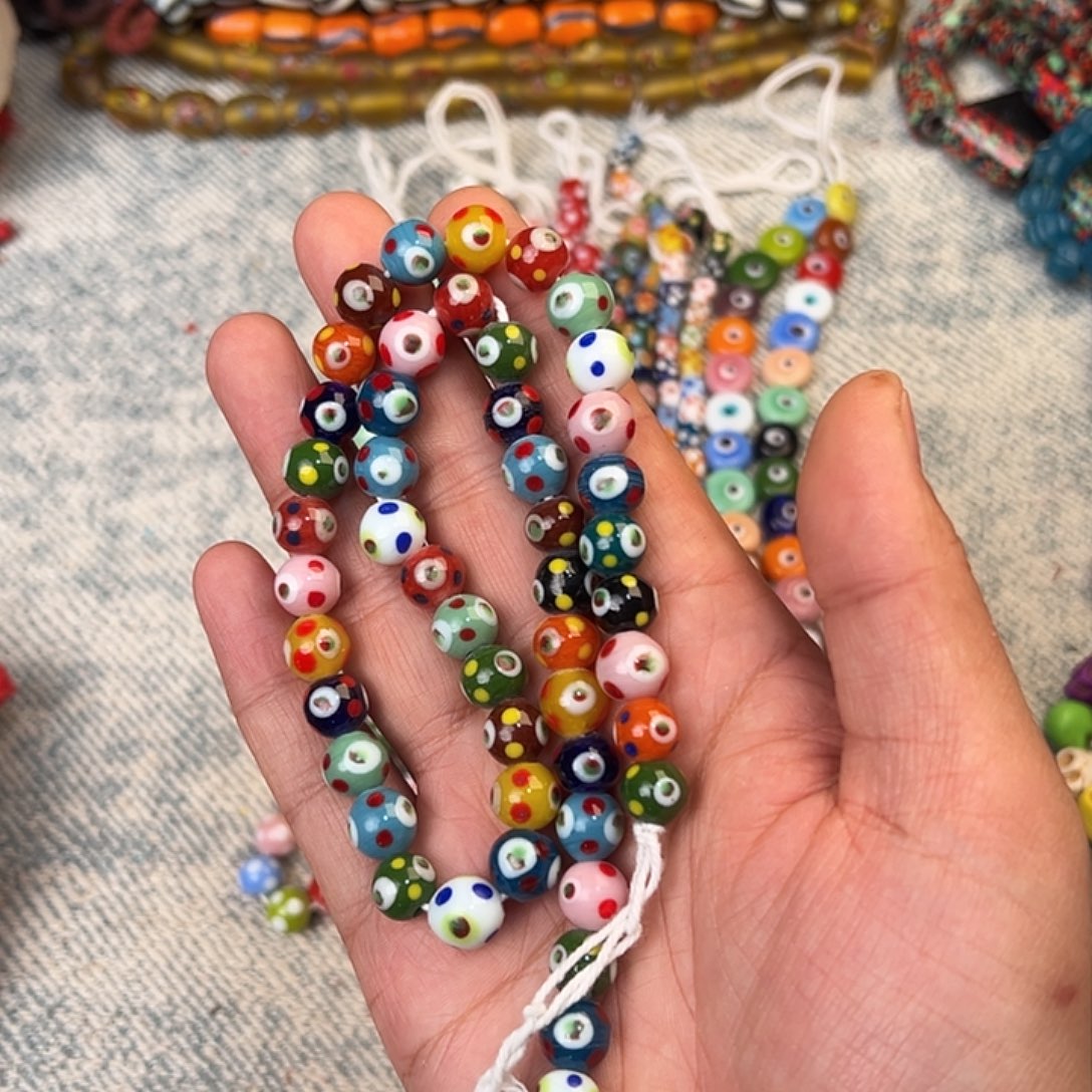 琉璃非金属西亚波点珠