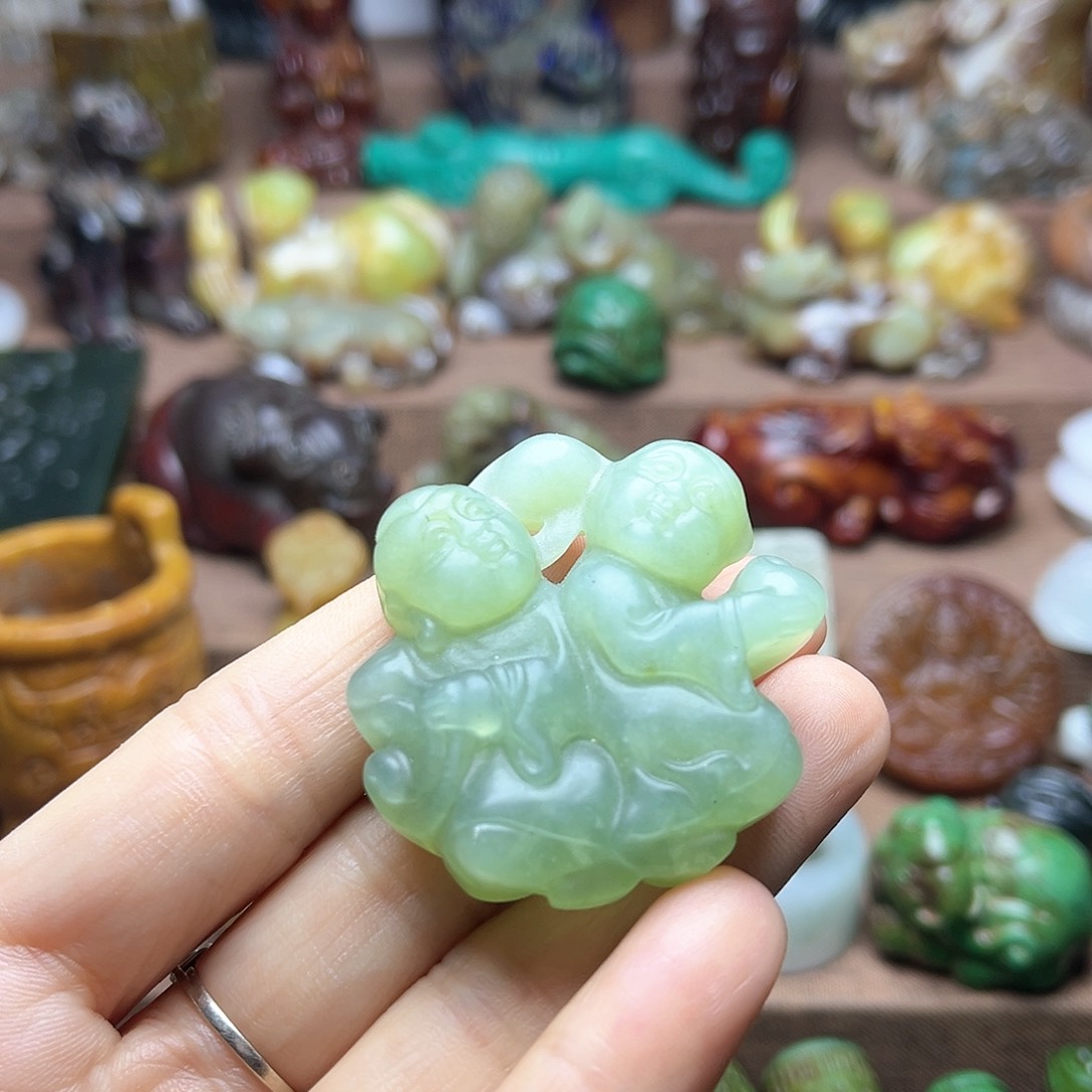 白玉菩提吊坠59。。