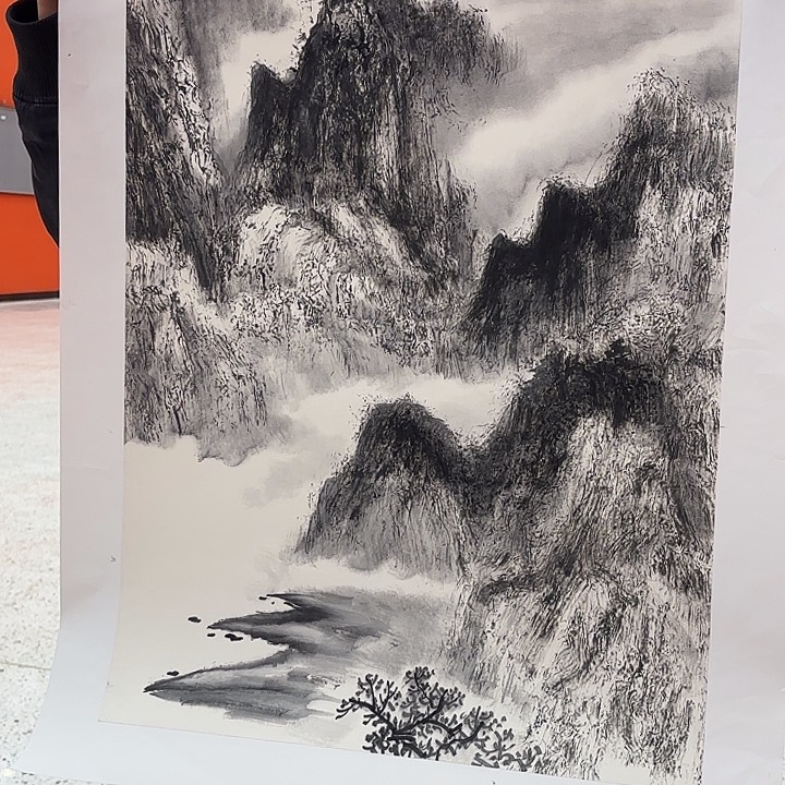 国画你**功曹树林老先生封笔原作