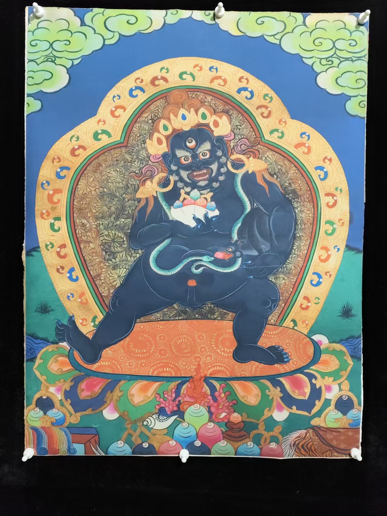 A11高端精品大黑天绘画类唐卡