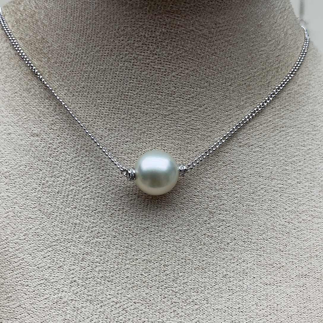 套链103海水珍珠银S925镶嵌