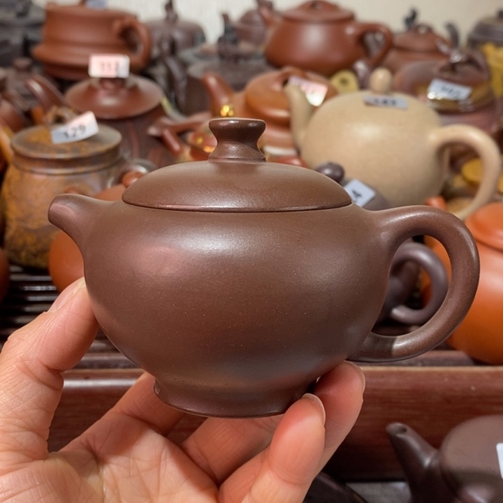 紫砂茶壶微瑕处理一把