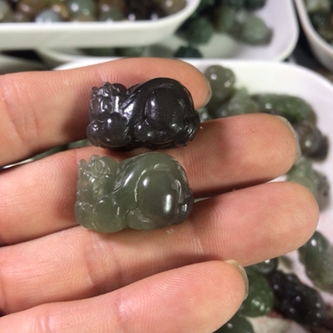 手链未镶嵌和田玉（糖玉）托**王