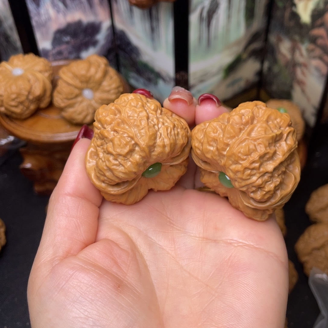 文玩核桃把件43蛤蟆头