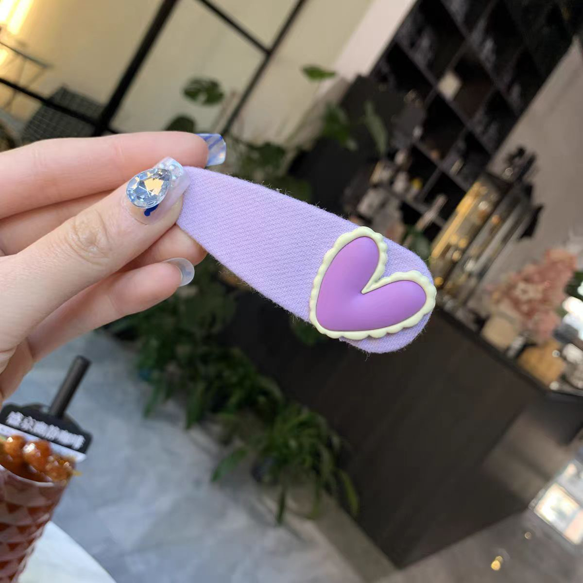 发夹甜美时尚OL中性蓝色彩色鸭嘴夹气质时尚可爱饰品边夹百搭