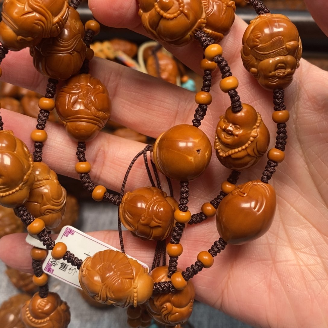 橄榄核手串/手链试****活18米勒脖挂