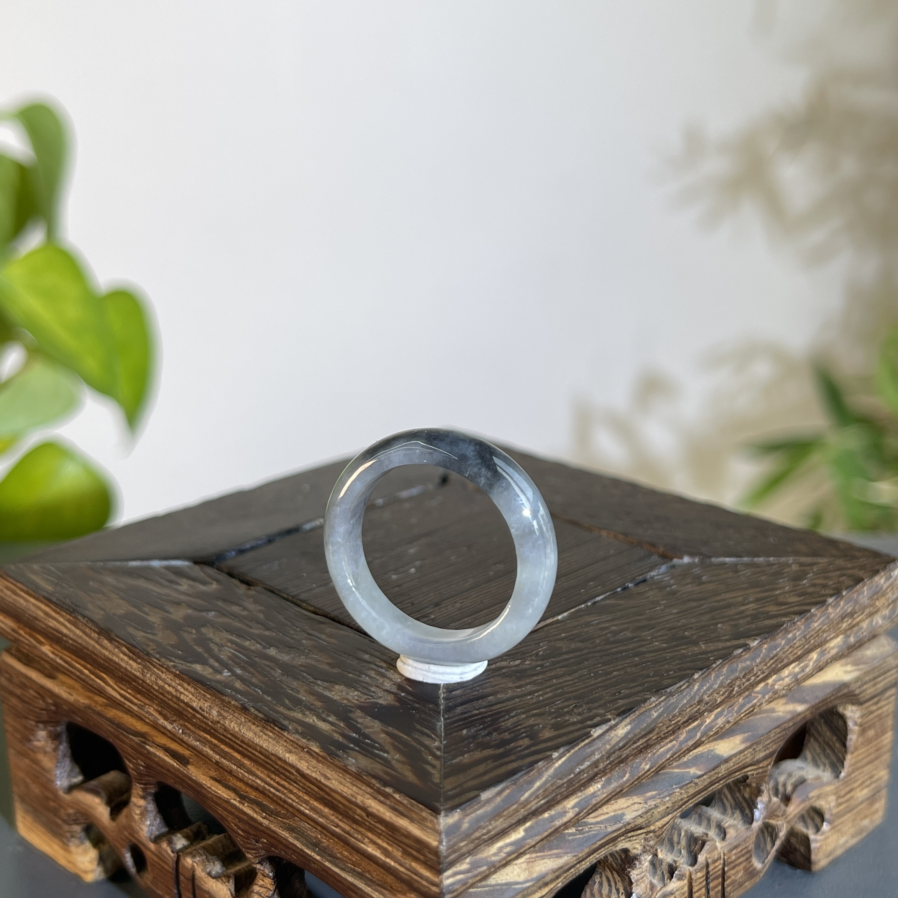 JTW24-07 天然缅甸A货翡翠 翡翠戒圈17#