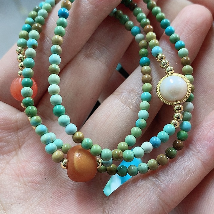 未镶嵌绿松石珠宝奇石