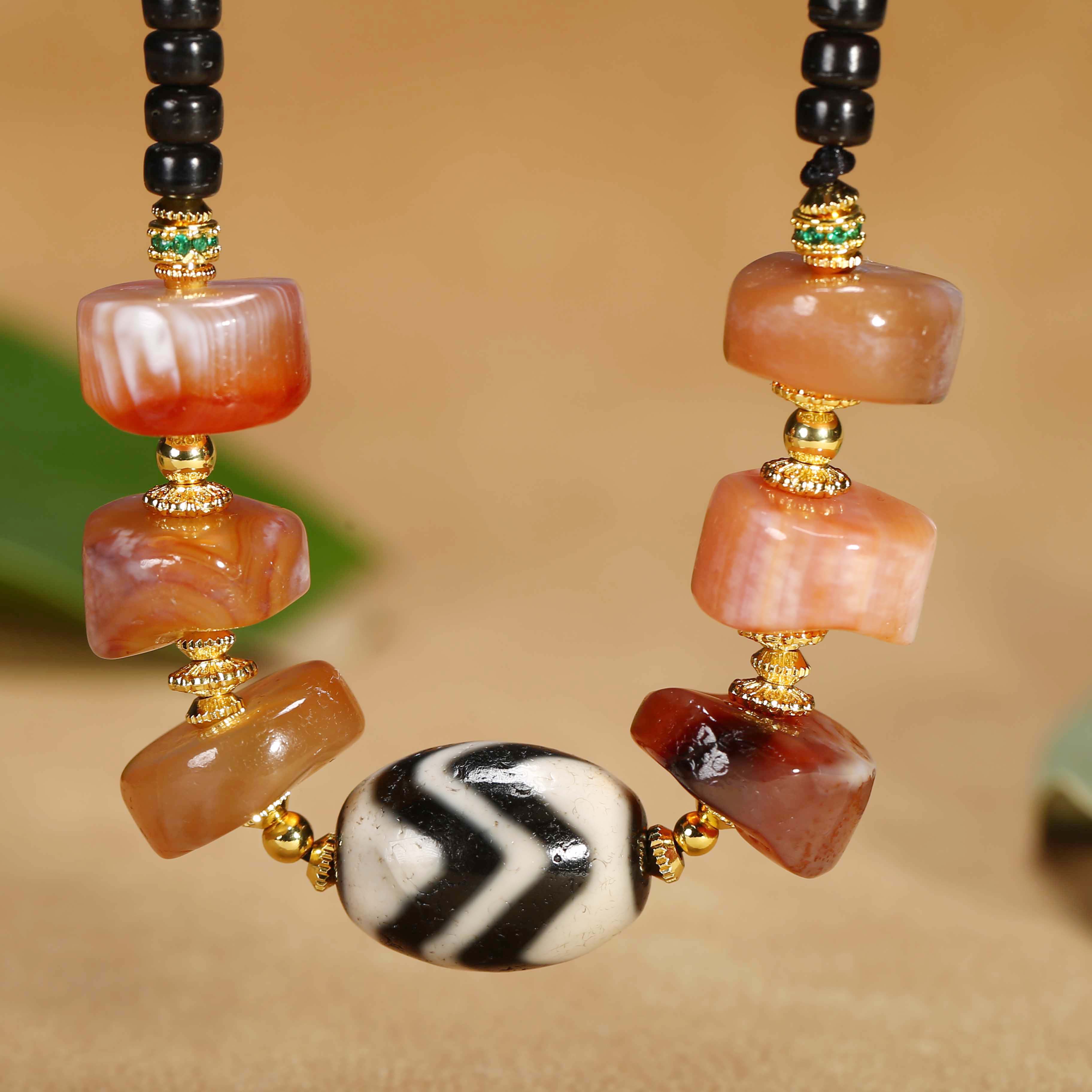 【济文阁】JOY25011511民国 玛瑙主珠吊坠