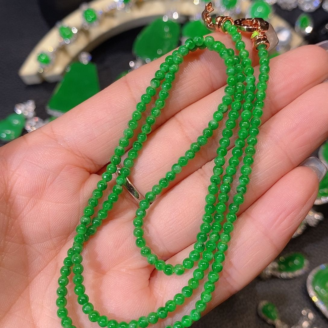 翡翠未镶嵌吊坠(不含链)小米珠